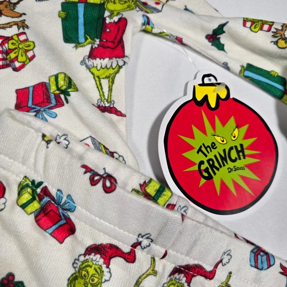 Dr Seuss The Grinch 12 Mo Christmas Pajamas Kids 2 Piece Set Long Sleeve m‎